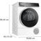 Bosch WQB246CPNL - Warmtepompdroger - 9kg laadvermogen A+++ 56dB - Wit-Zwart