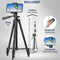 Studio ME Telefoon Statief - 128 cm - Tripod - Inclusief Bluetooth Afstandsbediening - Zwart
