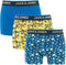 JACK&JONES JACTHYME - 3-pack heren onderbroek - Effen blauw en gebloemd - Maat L (3-pack)