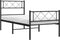 vidaXL - Bedframe - met - hoofd- - en - voeteneinde - metaal - zwart - 90x190 - cm