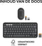 Logitech Pebble 2 Combo - Draadloos Toetsenbord en Muis - 3 apparaten koppelbaar - Qwerty US Grafiet