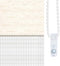 vidaXL - Zebra - rolgordijn - 45x230 - cm - stofbreedte - 40,9 - cm - marmerbeige