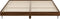 vidaXL - Bedframe - zonder - matras - bewerkt - hout - bruin - eikenkleur - 150x200 - cm