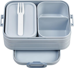 Mepal Bento Lunchbox midi - Broodtrommel voor 4 boterhammen - Nordic blue