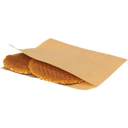 Shoarma grill zakje 15 x 15 cm bruin kraft