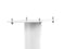 NorStone Stylum 3 - Luidsprekerstandaards 80 cm - Verstelbare spikes - Wit