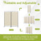 Angel Living Kamerscherm 2 Panelen - 162 x 180 cm - Inklapbaar - Beige (2 panelen)