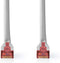 Nedis CAT6 Netwerkkabel - RJ45 Male - RJ45 Male - SF/UTP - 15.0 m - Rond - PVC - Grijs - Label