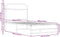 vidaXL - Bedframe - zonder - matras - bewerkt - hout - bruin - eikenkleur - 100x190 - cm