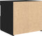 vidaXL - Nachtkastje - met - LED-verlichting - Zwart - Eiken - 50x40x45 - cm