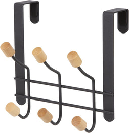 Compactor - Deurkapstok - 6 haken - Zwart