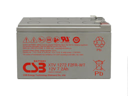 CSB - XTV1272FR - 12 Volt 7.2 Ah AGM batterij - vlamvertragende behuizing
