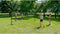 EXIT verstelbaar sportnet - 243x500 cm - 3 hoogtes - zwart