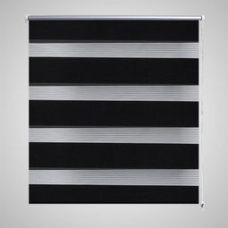 vidaXL - Duo - Rolgordijn - 90x150cm - Zwart