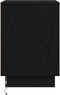 vidaXL - Nachttafels - met - LED-verlichting - 2 - stuks - Zwart - 39x34,5x50 - cm