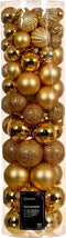 Kerstbal dia. 8 cm light gold
