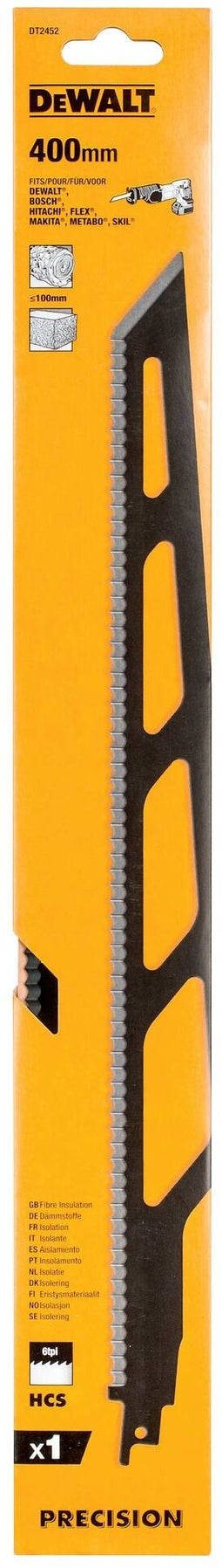 DeWalt DT2452-QZ - Zaagblad - 400 mm - 6 TPI - HCS