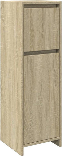 vidaXL - Badkamerkast - 30x30x95 - cm - spaanplaat - sonoma - eikenkleurig