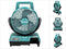 Makita CF001GZ - Ventilator - Zwenkfunctie 45° - 235 mm (1 stuk)