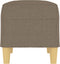 vidaXL - Bankje - 70x35x41 - cm - stof - taupe