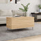 vidaXL - Salontafel - 90x44,5x45 - cm - bewerkt - hout - sonoma - eikenkleurig