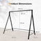 Coast Frame voor Schommelbank/Hangstoel - 5 Ophangringen - Metaal Zwart -210 x 115 x 175 cm - Max