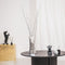 Housevitamin Vaas - BloemenVaas - Disco - Glitters - Glas - Zilver - 12,5x12,5x30cm