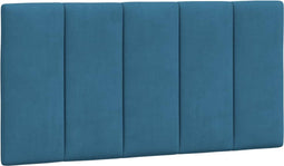 vidaXL - Hoofdbordkussen - 100 - cm - fluweel - blauw