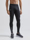 Craft Adv Essence Warm Sportlegging - Aansluitend - Sneldrogend - Zwart - Maat L
