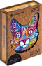 UNIDRAGON Houten Puzzel Voor Volwassenen Dier - Indrukwekkende Kat - 200 stukjes - Medium 26x29 cm