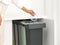 Brabantia Sort & Go Inbouw Prullenbak - 2 x 30 liter - Uittrekbaar - Jade Green en Dark Grey (2 stuks)