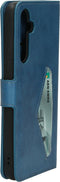 Mobiparts Galaxy A54 (2023) 5G - Classic Wallet Case - Ruimte voor pasjes - Steel Blue