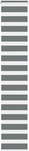 vidaXL - Zebra - rolgordijn - 45x200 - cm - stofbreedte - 40,9 - cm - donkergrijs