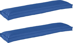 vidaXL - Ligbedkussens - voor - Bank - 2 - stuks - Koningsblauw - 150x40x8 - cm - Oxford - Stof