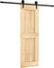 vidaXL - Schuifdeur - met - beslag - 70x210 - cm - massief - grenenhout