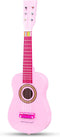 Woet® Houten Speelgoedgitaar - Inclusief Draagriem en Muziekboekje - Roze (1 stuk)