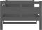 vidaXL - Slaapbank - massief - grenenhout - grijs - 90x200 - cm