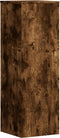 vidaXL - Plantenstandaard - 33x33x100 - cm - bewerkt - hout - gerookt - eikenkleurig