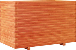 vidaXL - Plantenbak - 110x60x72 - cm - massief - grenenhout - wasbruin