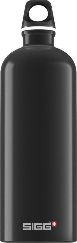 SIGG Traveller - Drinkfles 1,0L - Lichtgewicht 100% lekvrij - Zwart