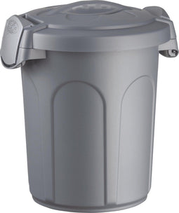 Stefanplast Speedy - Afvalemmer - Compact met deksel en handvatten - Grijs (8 liter)