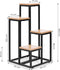 Plantenstandaard - 4 planken - metaal - 34x34x69,5 cm - licht
