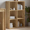 vidaXL - Boekenkast/dressoir - 66x30x98 - cm - bewerkt - hout - artisanaal - eiken