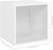 vidaXL - Tv-meubelen - 2 - st - 37x35x37 - cm - bewerkt - hout - wit