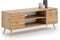 Tv-meubel - 120x40x60cm - met houten poten - bruin