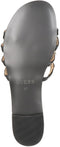 GUESS Cevan - Slippers - 4 bandjes met steentjes - Zwart