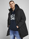 JACK&JONES PLUS JJECORP LOGO SWEAT HOOD NOOS - Heren Hoodie - Geborstelde stof - Maat EU3XL US1XL