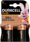 Duracell C Plus Power - Batterijen Alkaline - Oranje (2 stuks)
