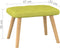 vidaXL Relaxstoel met voetenbank stof groen