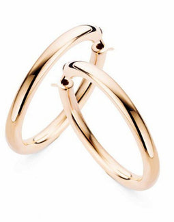 Casa Jewelry Oorringen Pirelli - Oorringen - 14kt roségoud verguld - Ø 4 cm